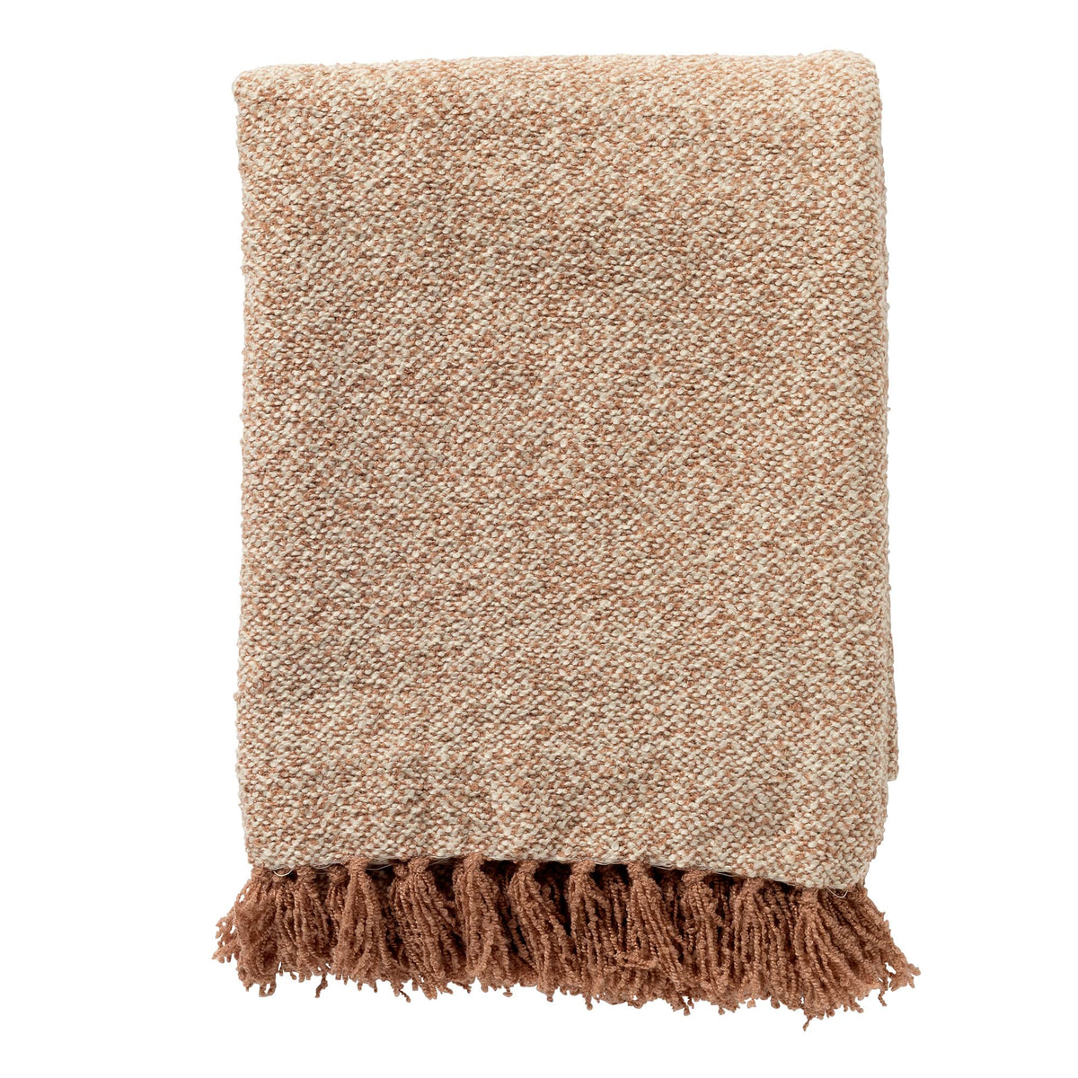 SALLY - plaid 140x180 cm - gemêleerd - 100% gerecycled - Cork - roze