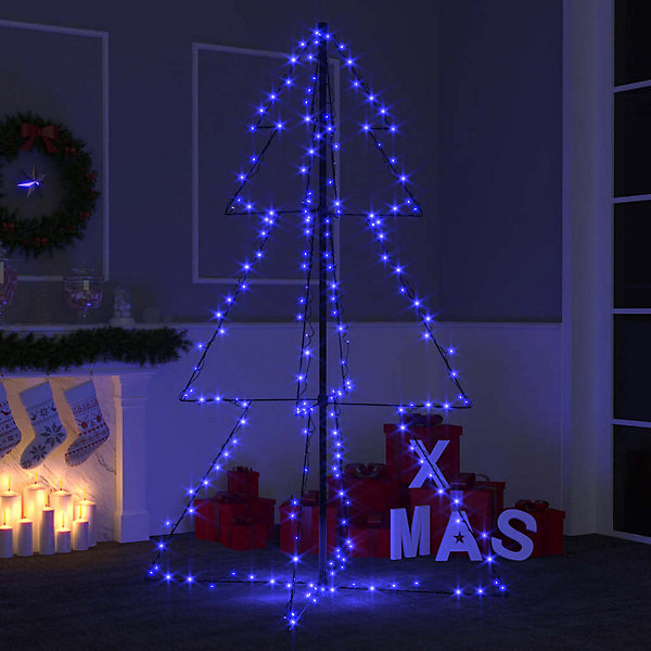 Arbre de Noël cône 200 LED d'intérieur/d'extérieur 98x150 cm vidaXL