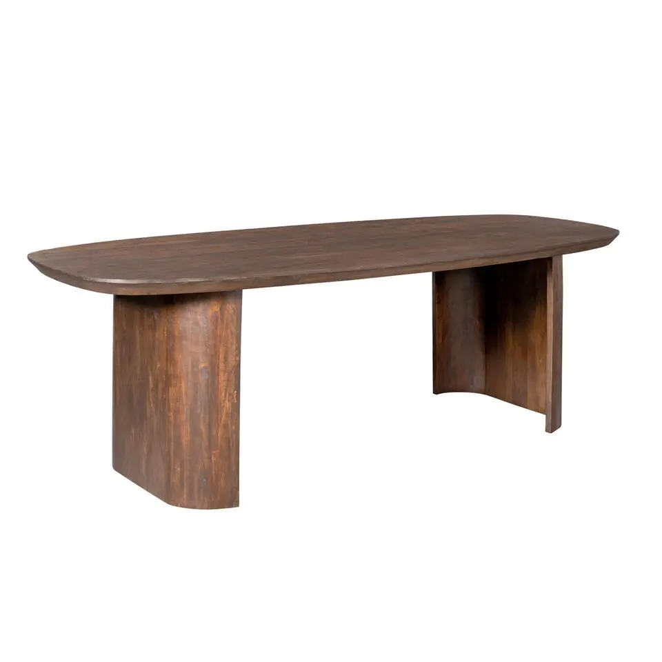Eettafel Bruin Hout - 200x100x76cm - Mar&eacute;