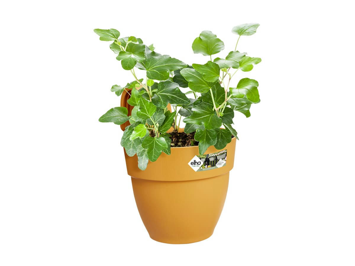 VIBIACAMPANA - Balconnière ronde 24x27 cm en polypropylène jaune