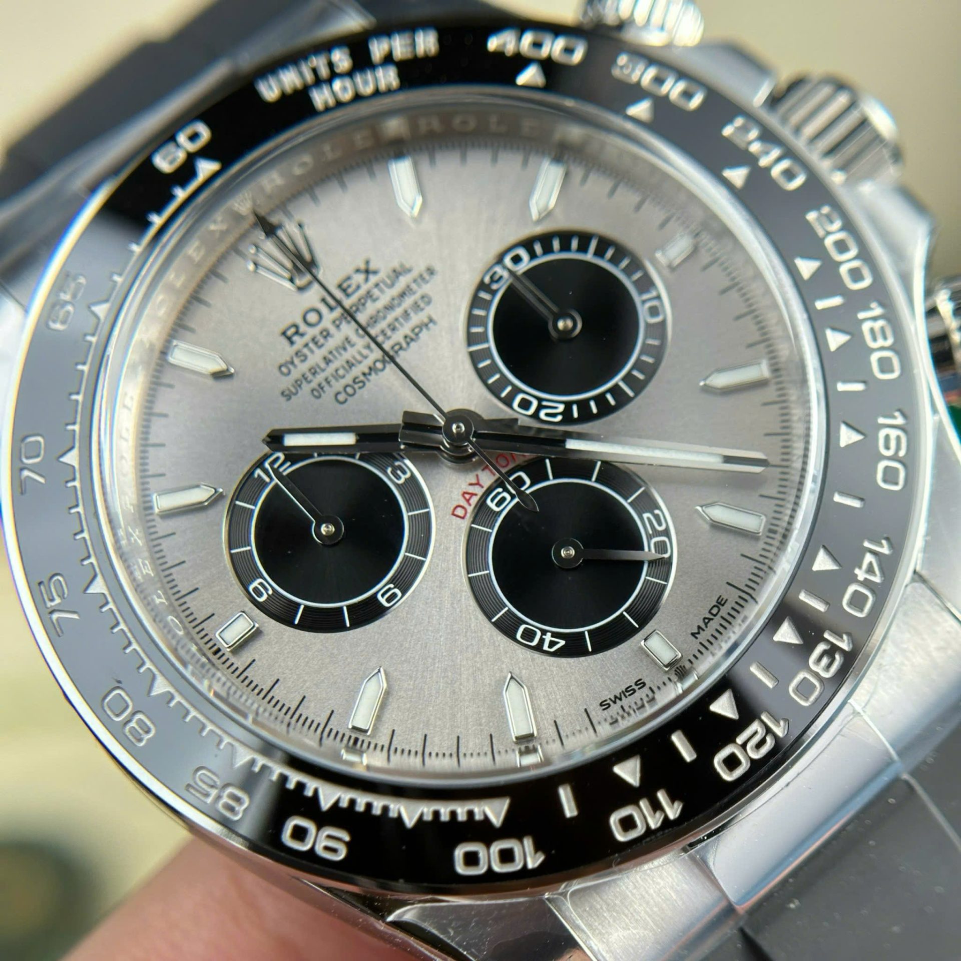 Rolex Daytona 126519LN 904L Steel Grey Dial 40mm Oysterflex Super Clone
