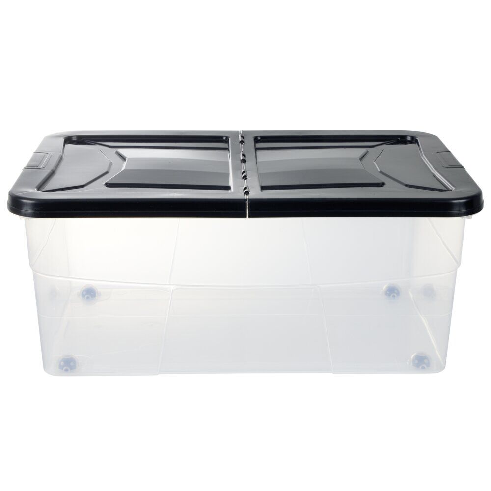 Box dessous de lit noir 45L