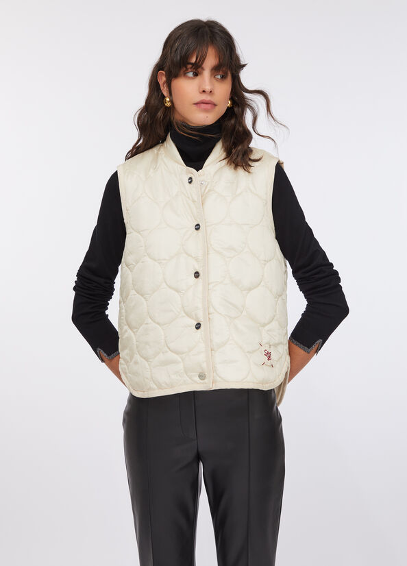 Gilet imbottito e trapuntato
