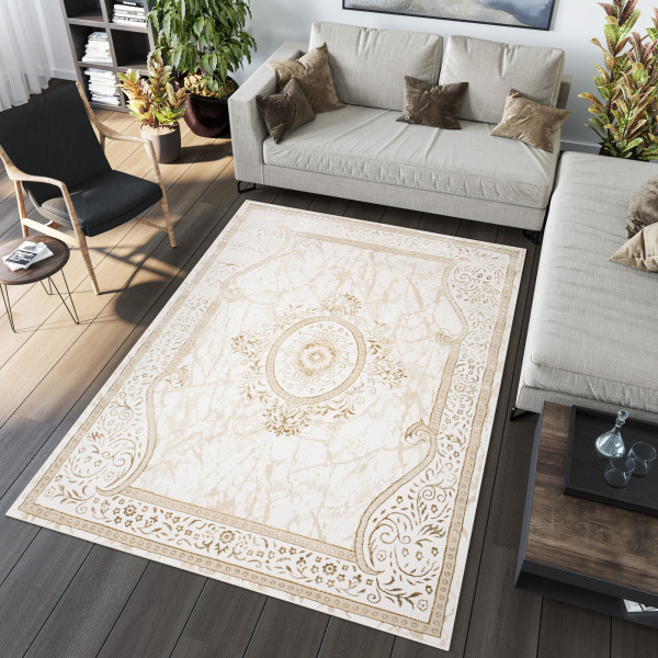 Dywan Chemex Ares Nowoczesny NI41A GYU Brązowy 120x170