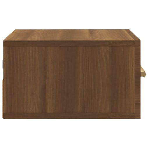 NNEVL Wall-mounted Bedside Cabinets 2 pcs Brown Oak 35x35x20 cm