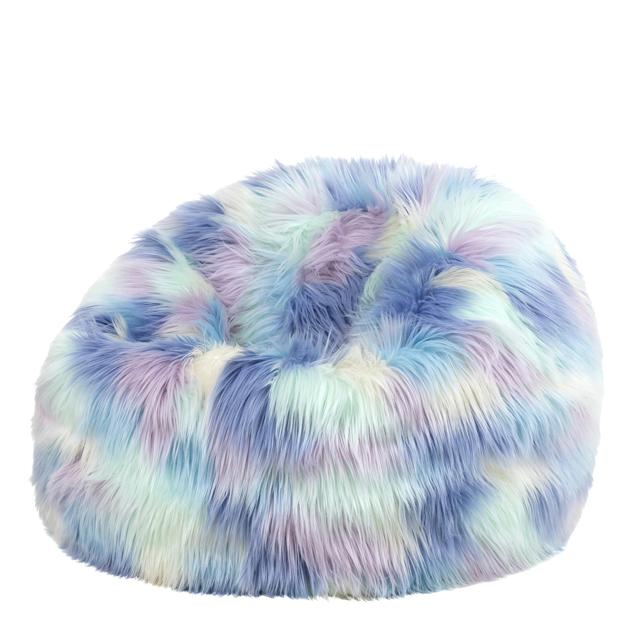 - Pouf enfant fausse fourrure licorne