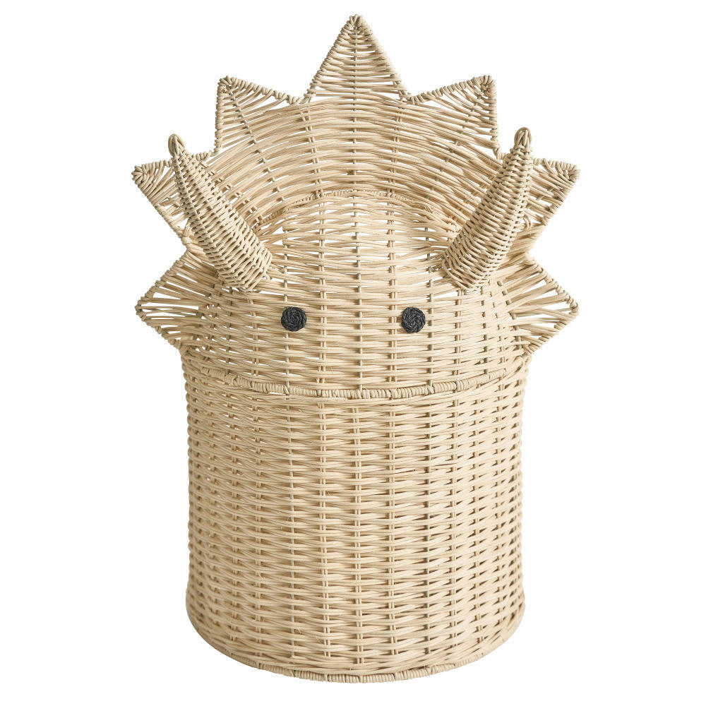 YUMA - Petit panier de rangement dinosaure en rotin