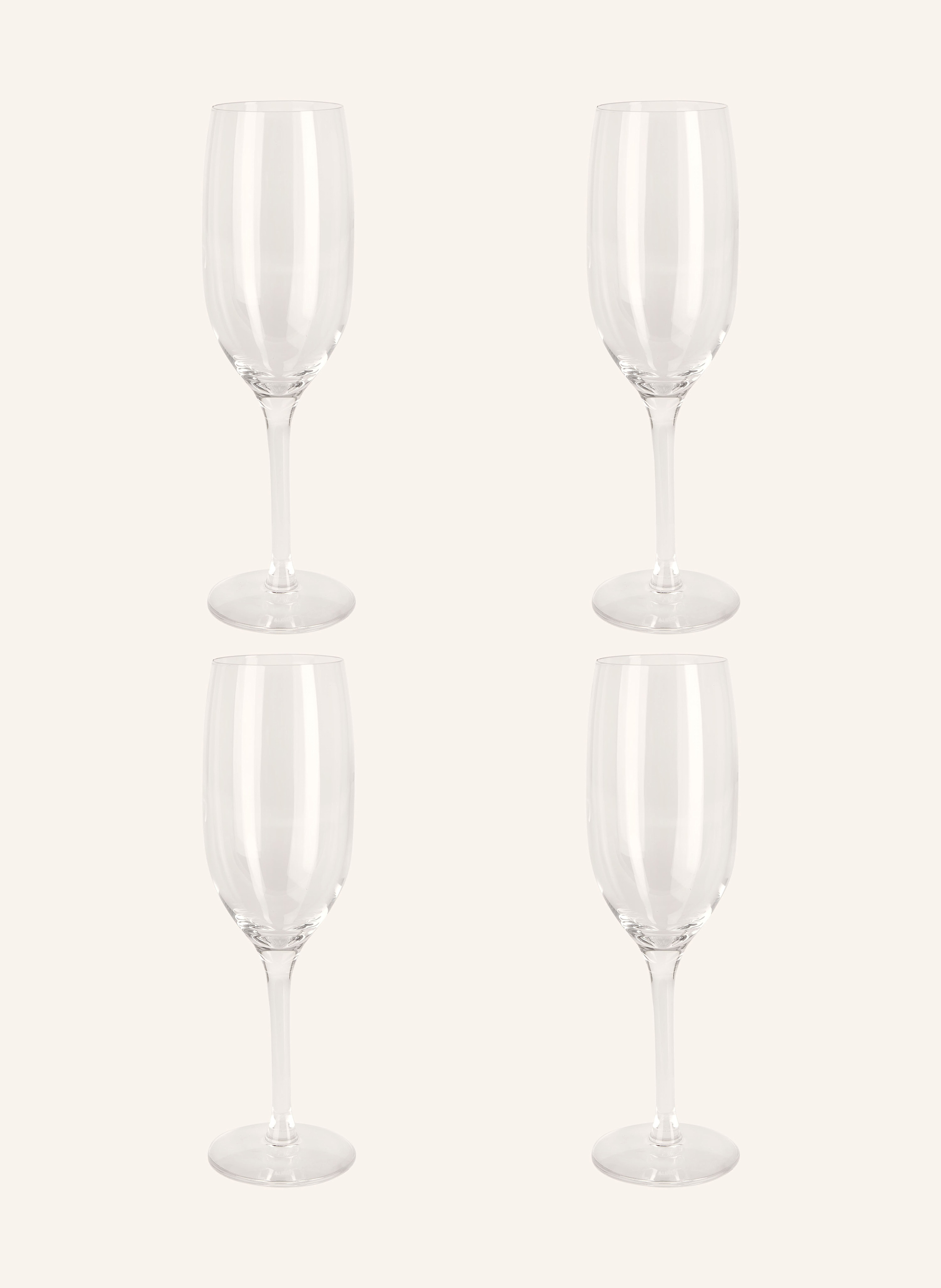 ALESSI 4er-Set Sektgläser MAMI XL