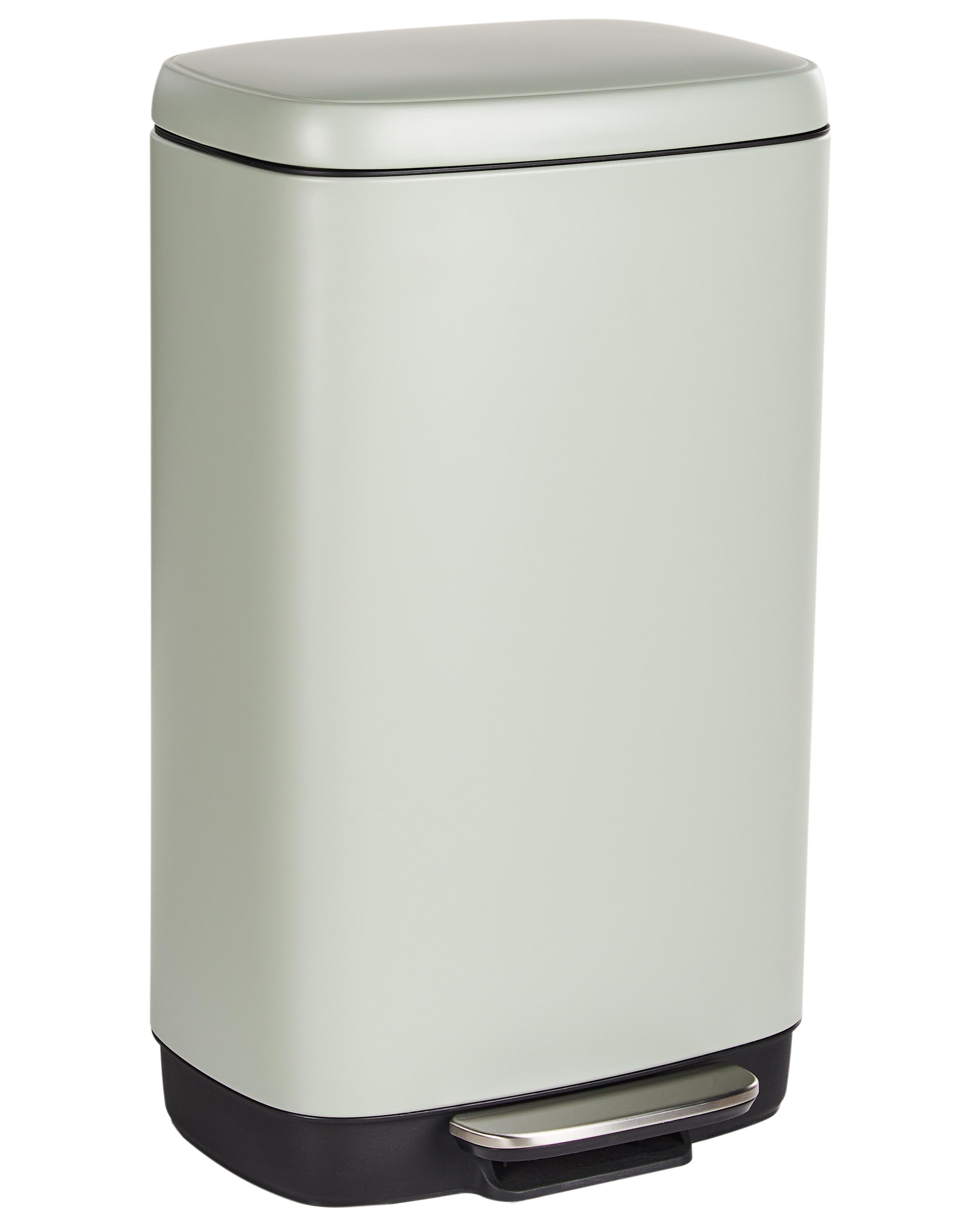 Pedal Waste Bin 30 L ECOCOLLECT Metal Light Green