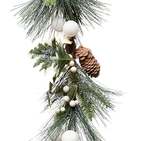 Guirlande bois rondins et branches 1 m naturel - Atmosphera