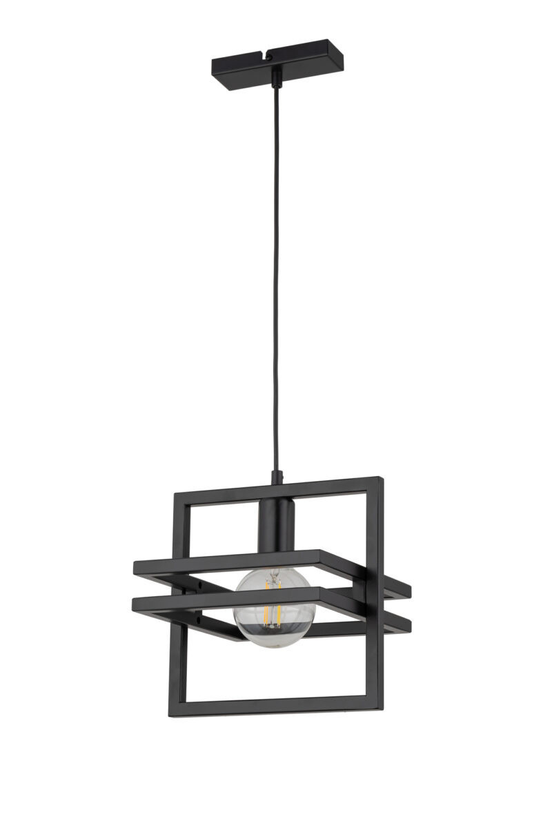 Lampa wisząca czarna Merci 1xE27x15W wym: 90x26x26 cm Sigma Lighting