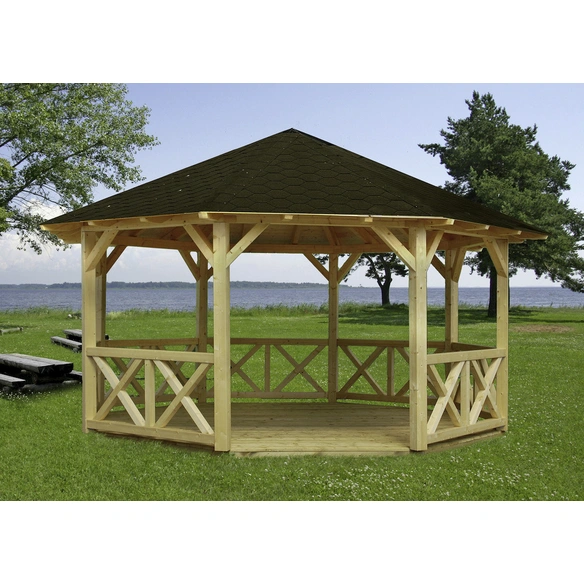 Pavillon »Betty 2«, Spitzdach, achteckig, BxHxT: 551 x 346 x 551 cm