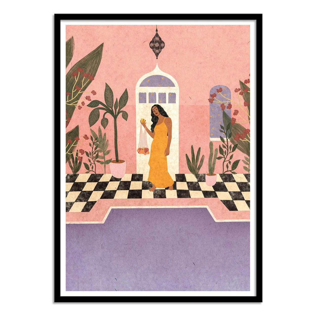 LEMON FEE - PRINTEMPS À FÈS - LEMON FEE - Affiche d'art 50 x 70 cm