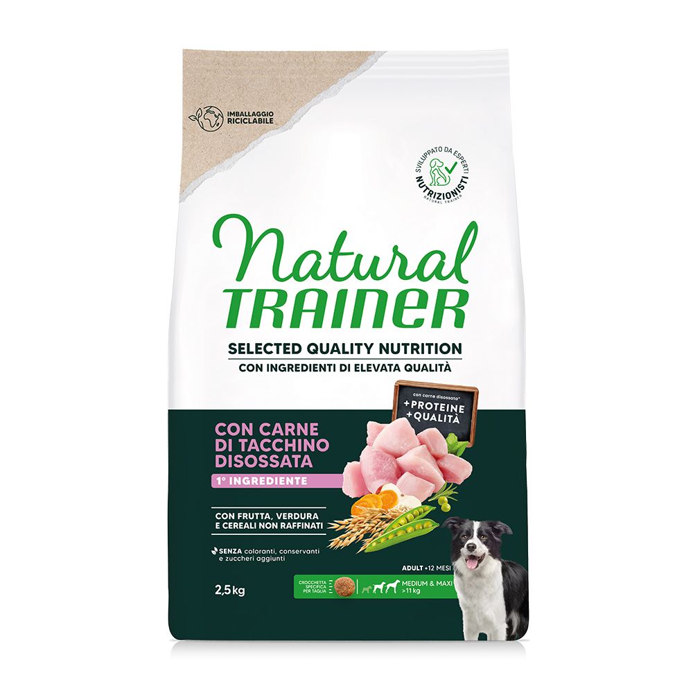 Natural Trainer Selected Quality Nutrition Adult Medium & Maxi Turkey