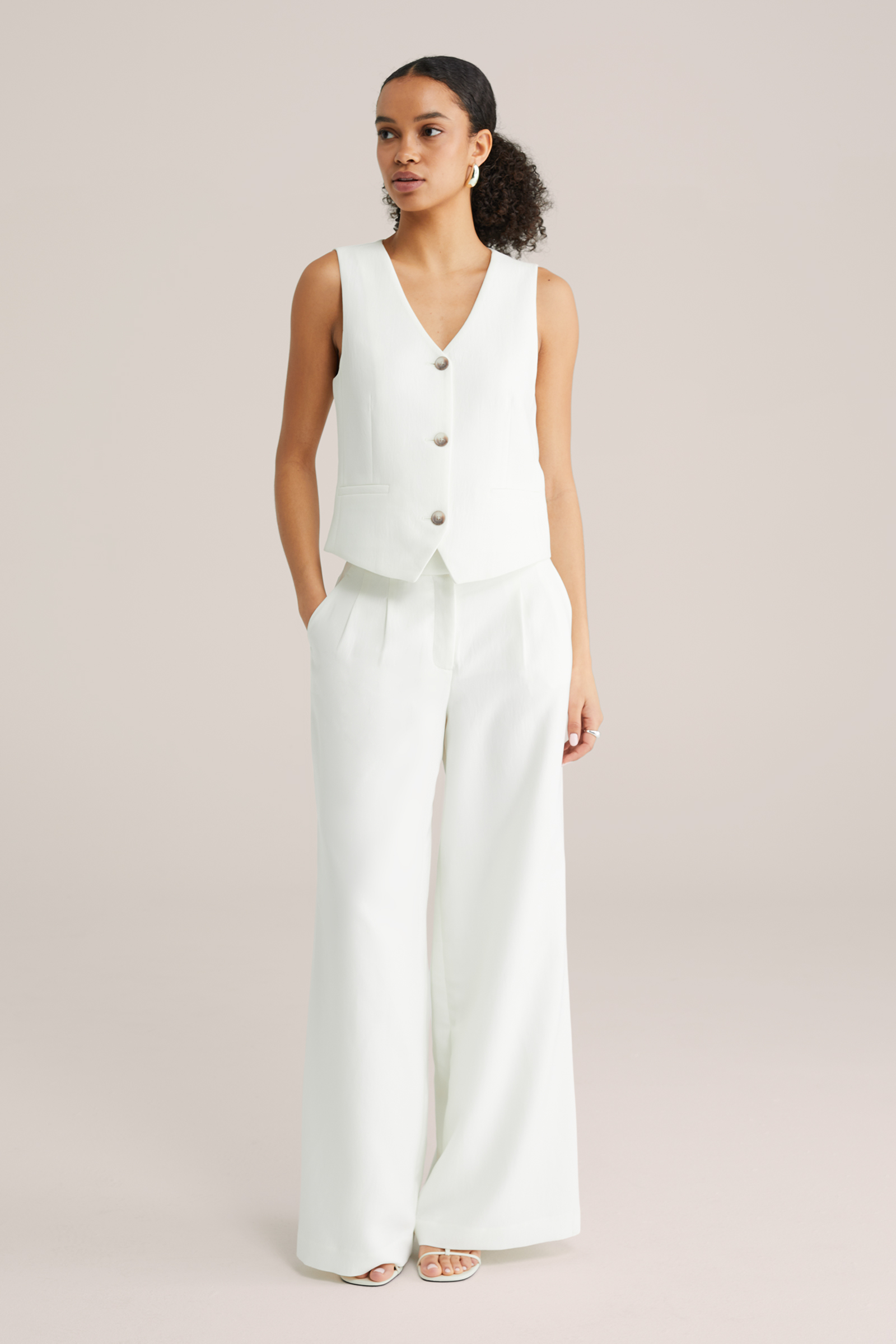 Dames wide leg pantalon