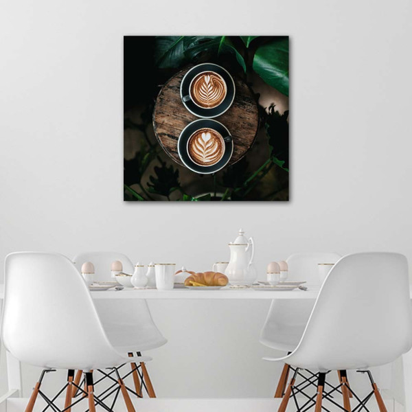 Feeby Obraz Kawa latte napój 30x30