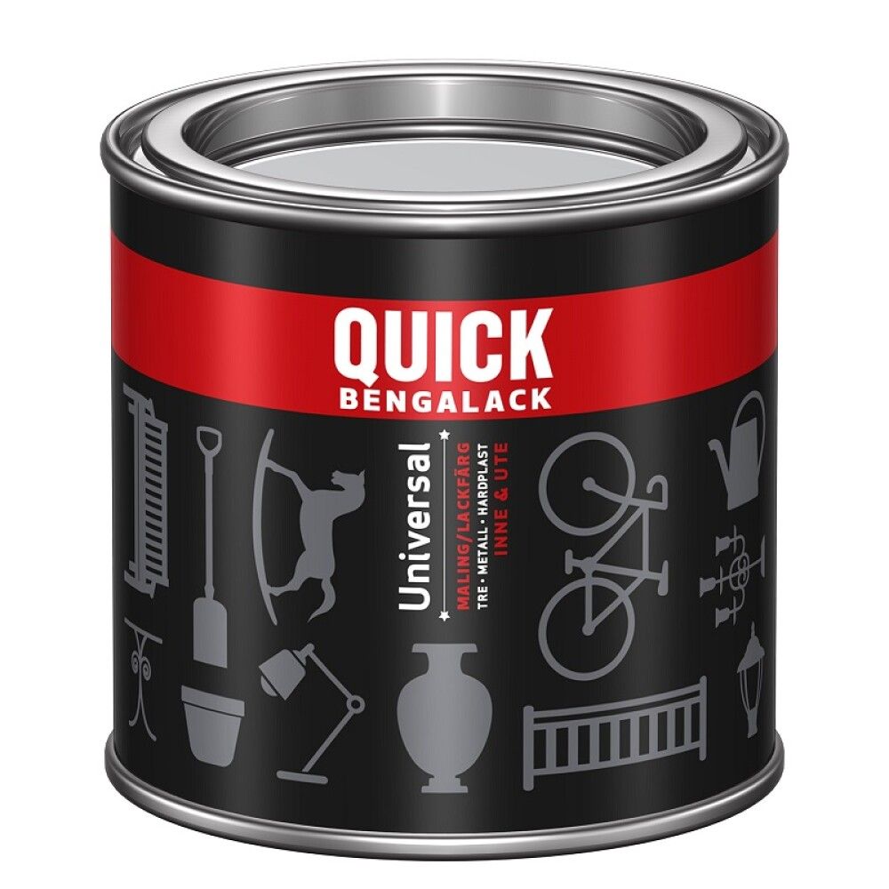 MALING QUICK BENGALACK UNIVERSAL SORT SILKEMATT 0,25L