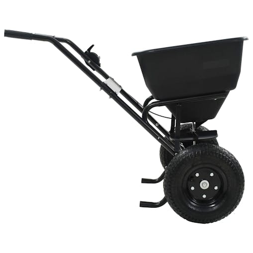 NNEVL Walk Behind Salt Spreader PVC and Steel 106x73x76 cm 45 L