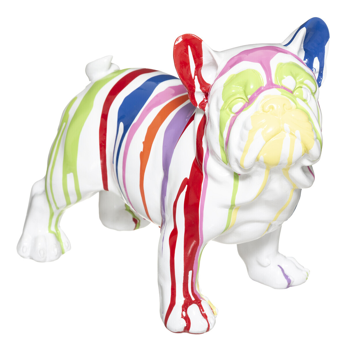Dog statue White, H.26.5 cm