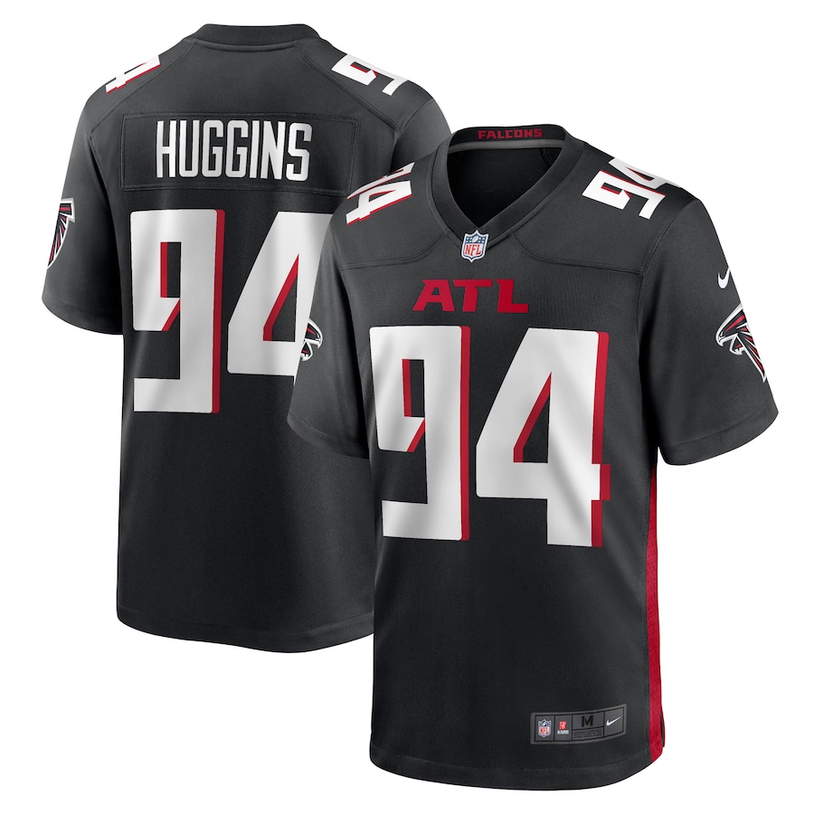 Albert Huggins Atlanta Falcons Nike Team Game Jersey -  Black