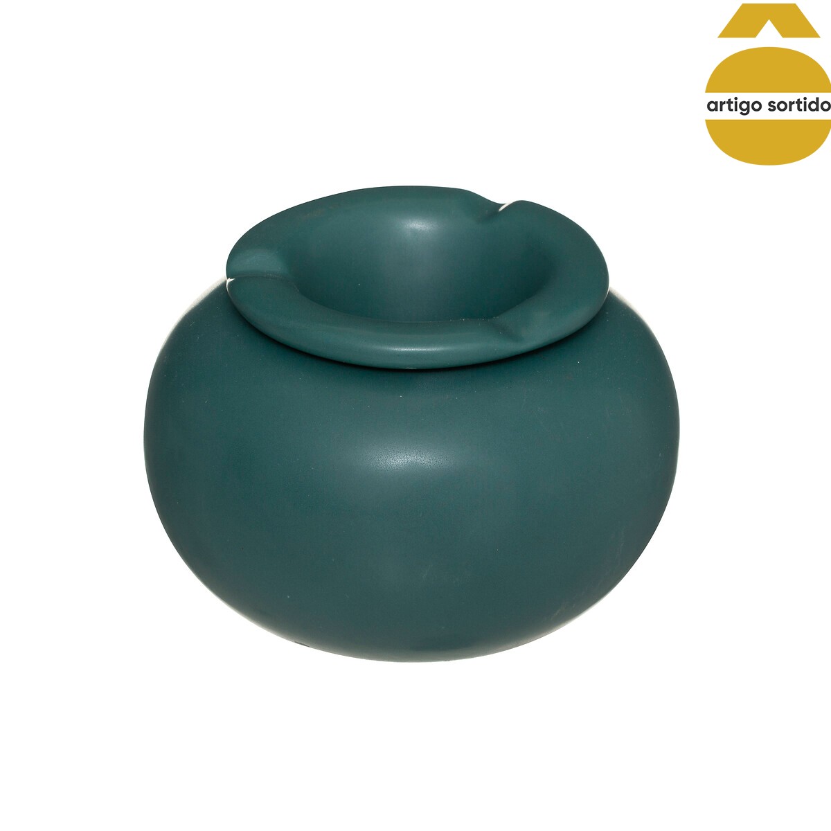 Cinzeiro ARTY redondo de cerâmica