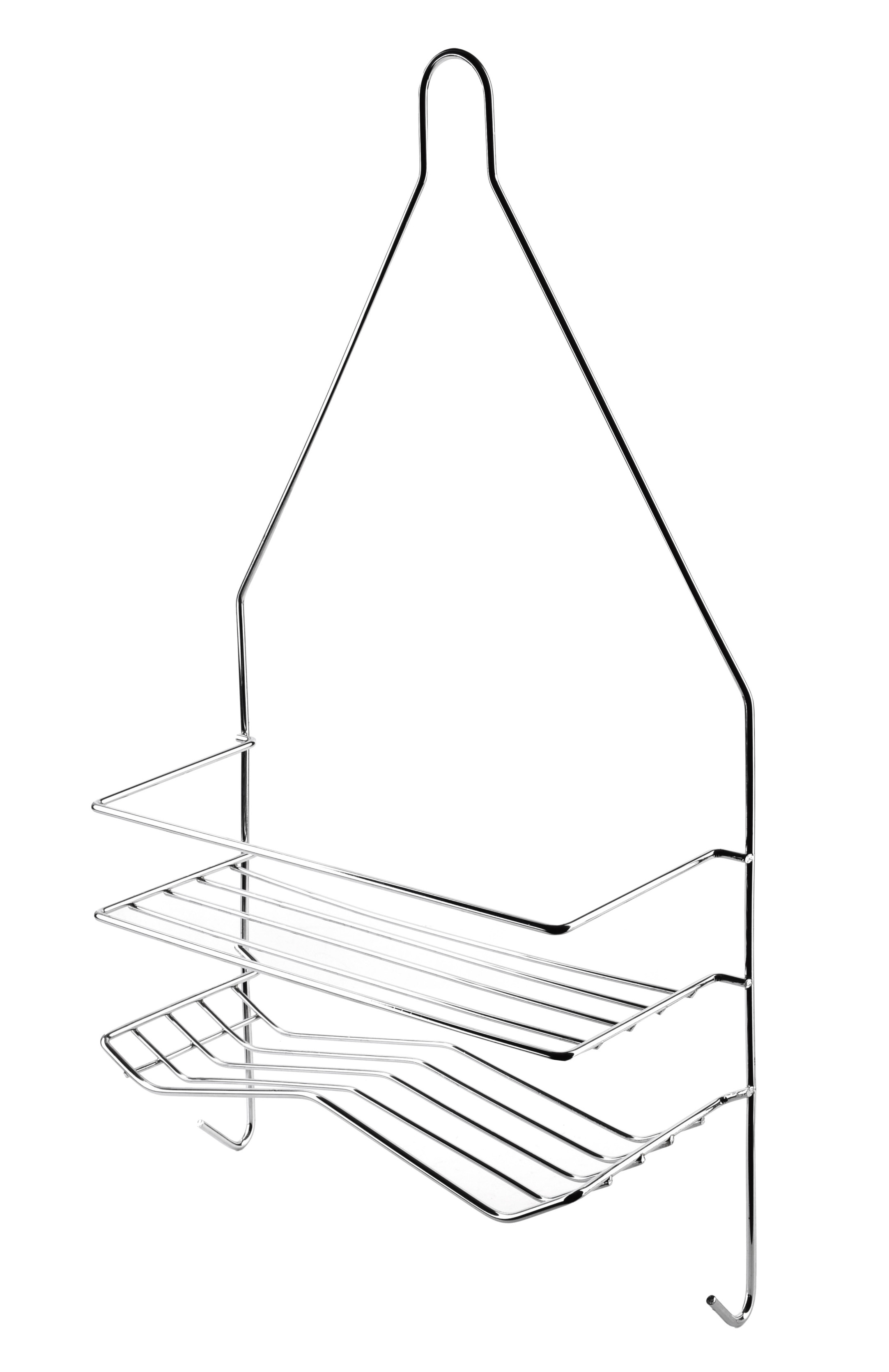 CARL SILVER Półka łazienkowa 2 półki 25x9x45,5cm