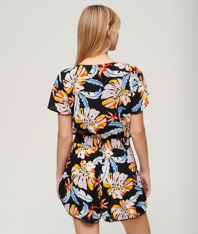 Short Sleeve Beach Playsuit