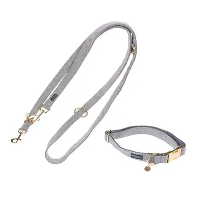 Nomad Tales Calma Collar & Lead Set - Stone