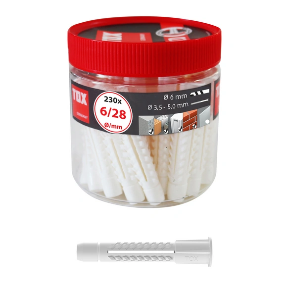 »DECO«, Polyethylen (PE), 230 Stück, ØxL: 6 x 28 mm