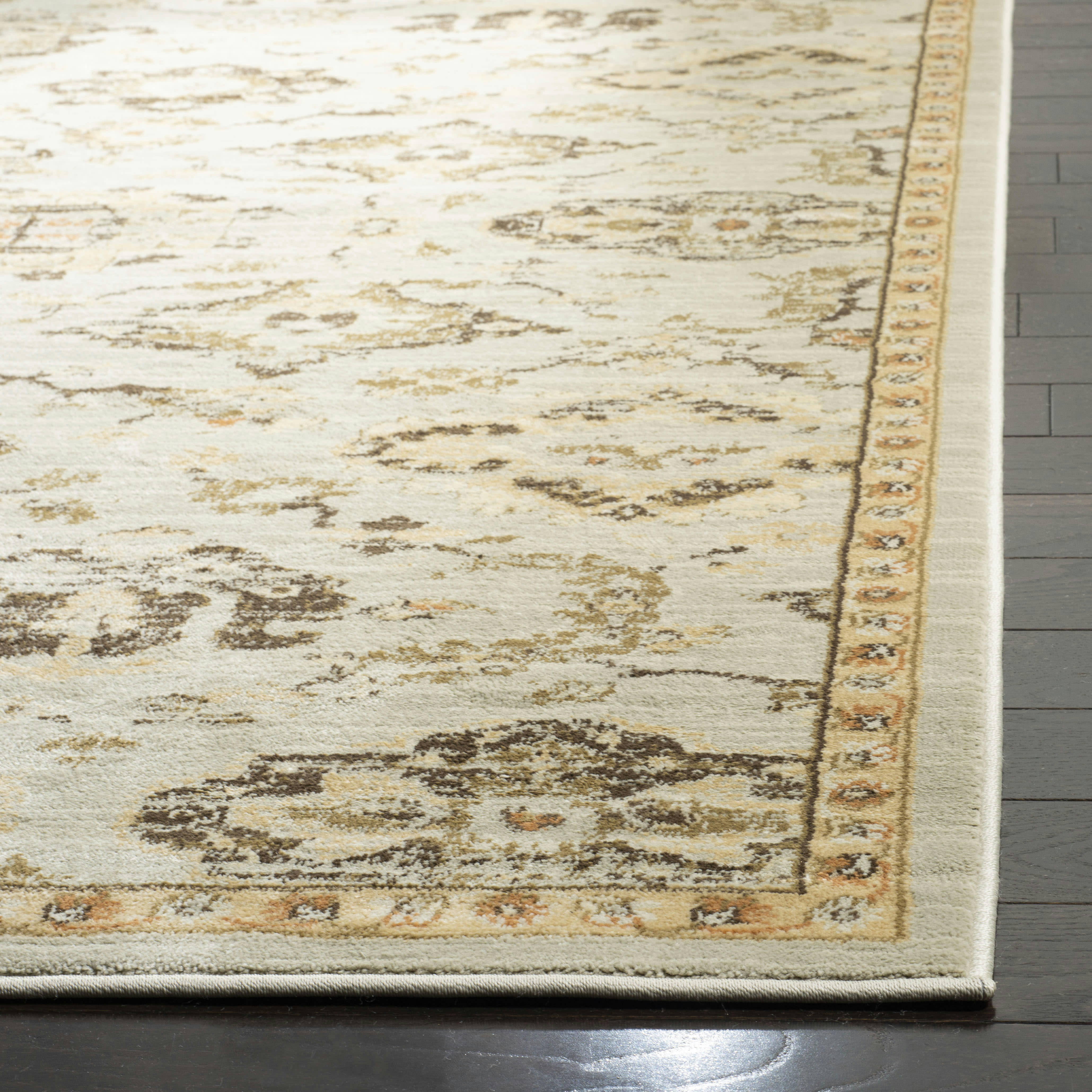 FLORENTEEN - Tapis de salon interieur en gris & ivoire, 155 x 231 cm