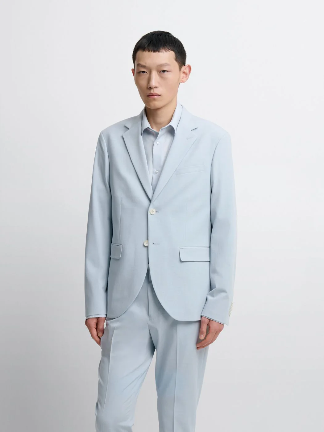 Costume 2 pièces slim bleu clair