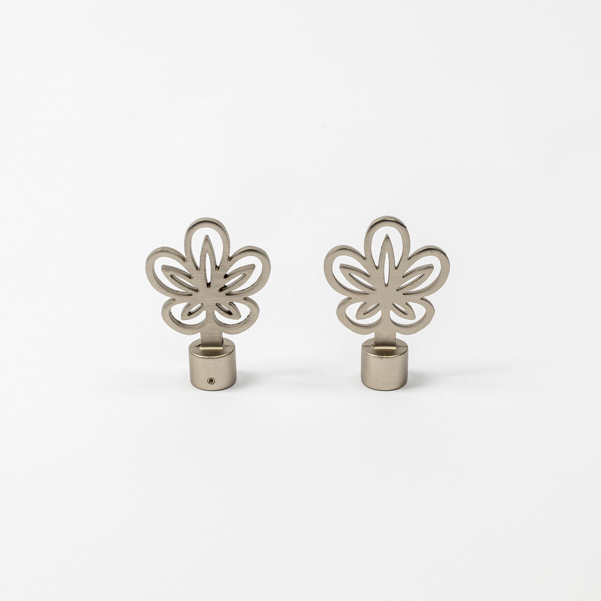 Conjunto de 2 terminais CAMILLE prateado