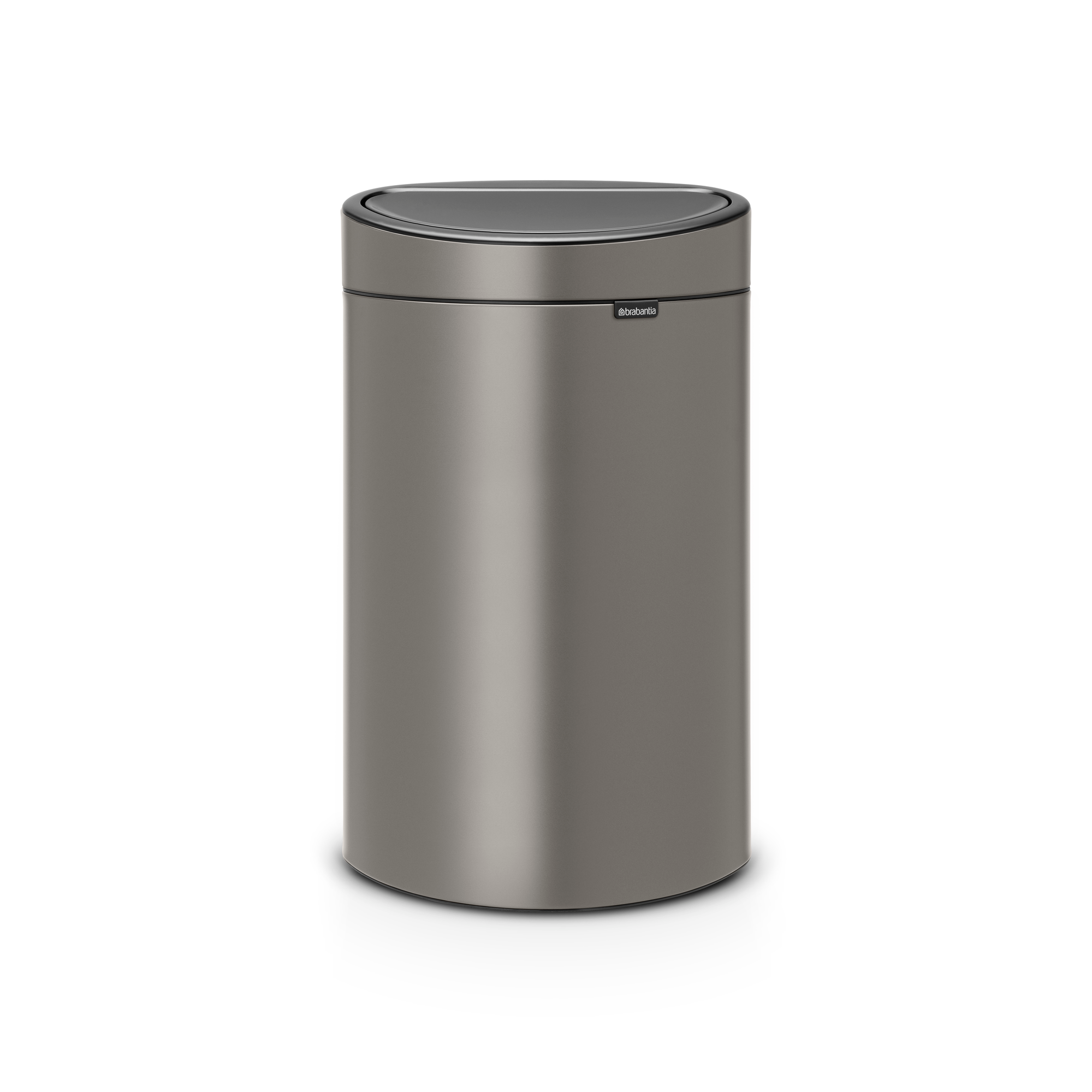 Brabantia Touch Bin New Recycle afvalemmer, 23/10 liter, kunststof binnenemmer - Platinum