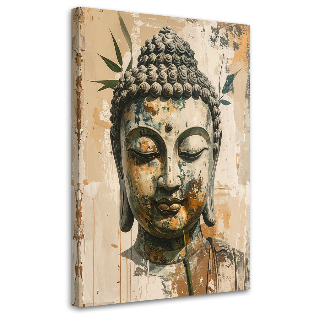 Obraz do salonu sypialni biura, Budda Zen Spa Bambus Orientalny 20x30