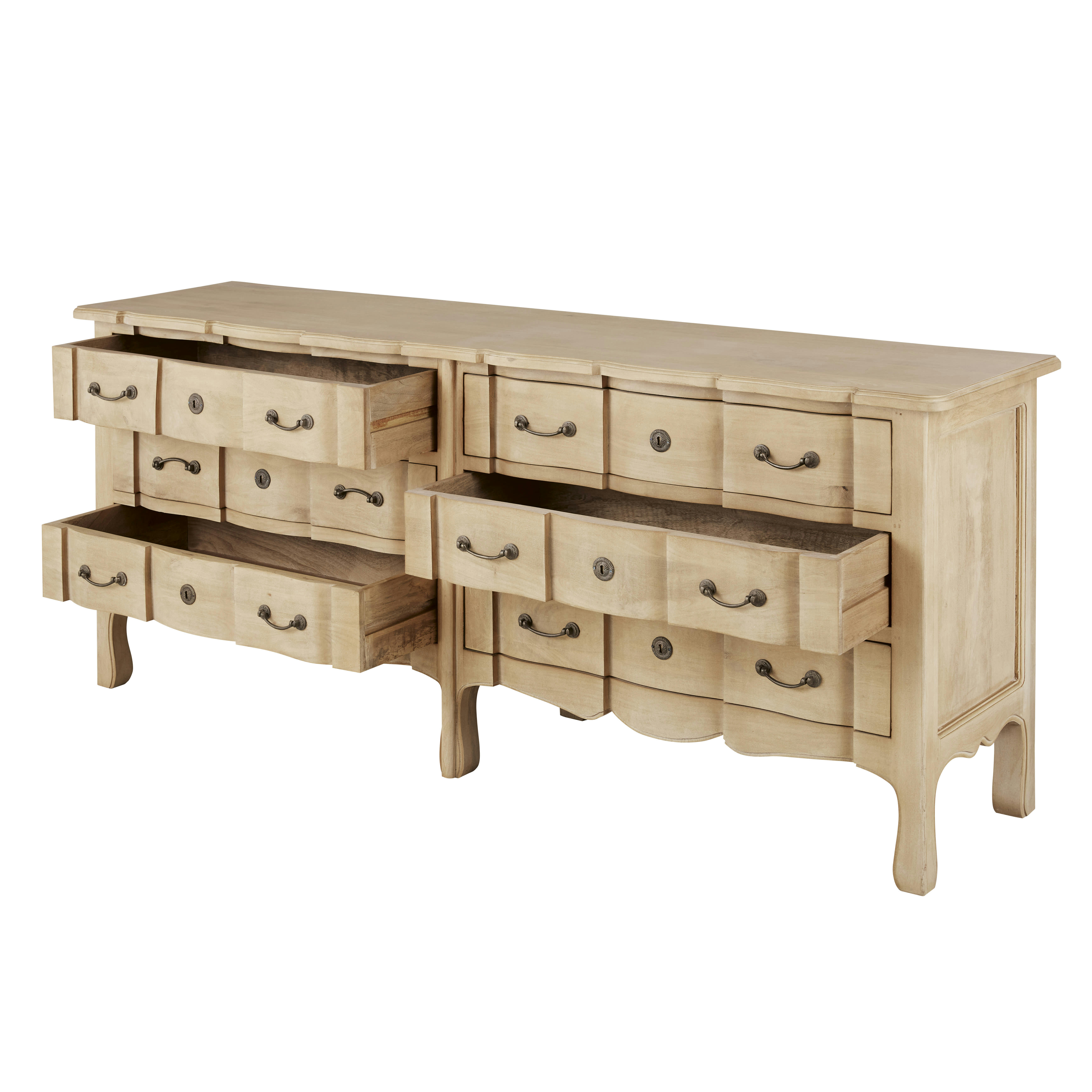Colette - Commode double 6 tiroirs