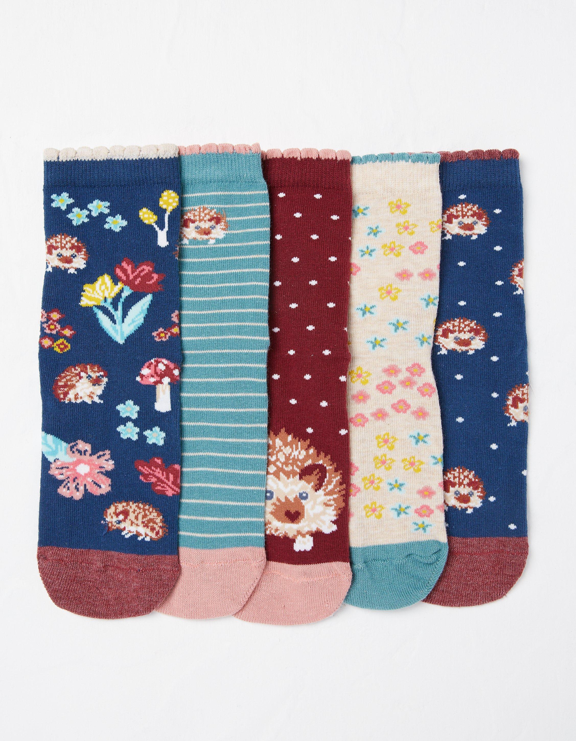 5 Pack Woodland Creature Socks