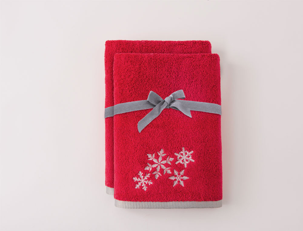 Lot de 2 serviettesCristal des neiges