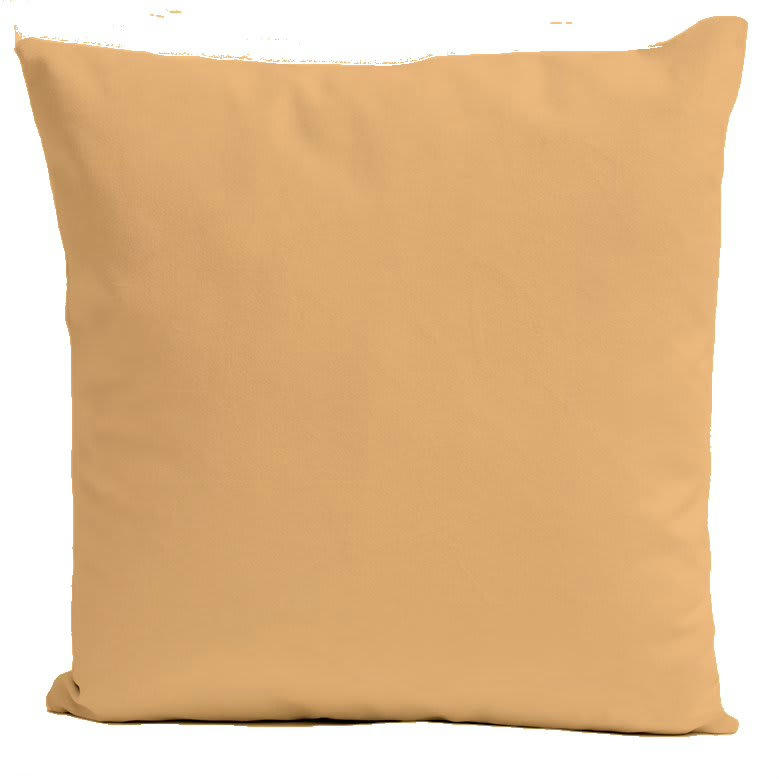 - Coussin uni velours orange doux 40x40cm