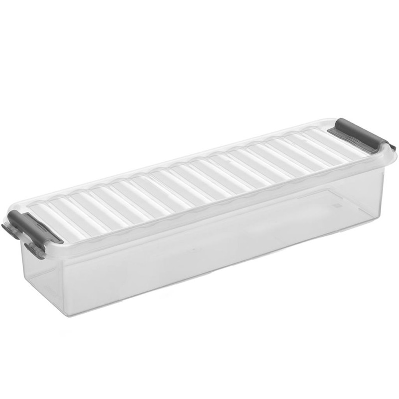 Box de rangement Q-line avec couvercle à clips transparent 0,9 L SUNWARE