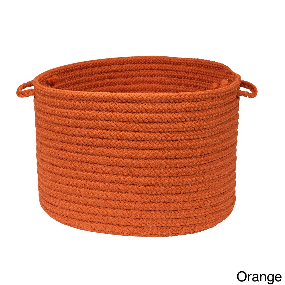 Solid Poly Woven 18-inch Utility Basket