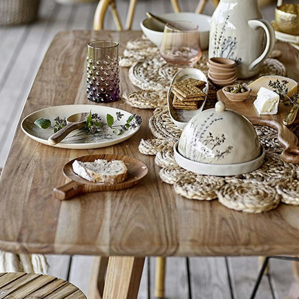 - Tabouret bois clair 40x40x53cm