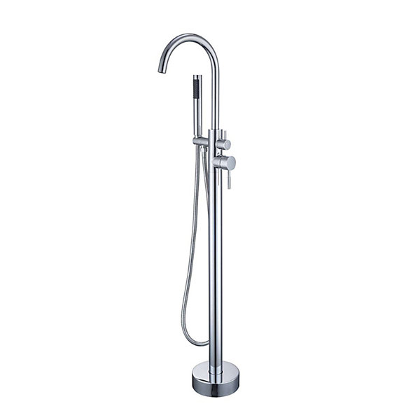 Mitigeur bain douche mécanique sur pied SKY BATH chromé Inox S304 série ALPHA