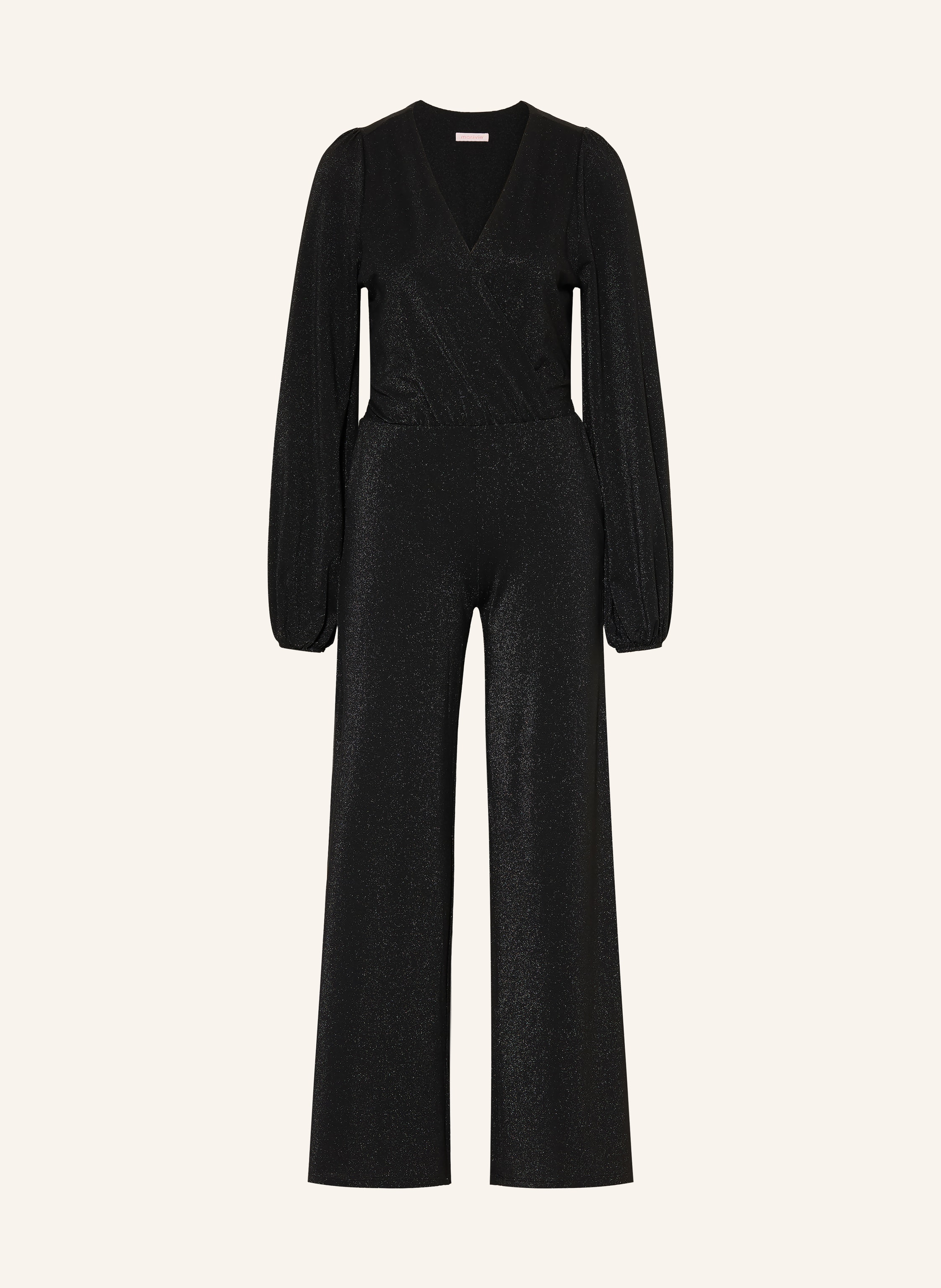 marivie Jumpsuit mit Glitzergarn