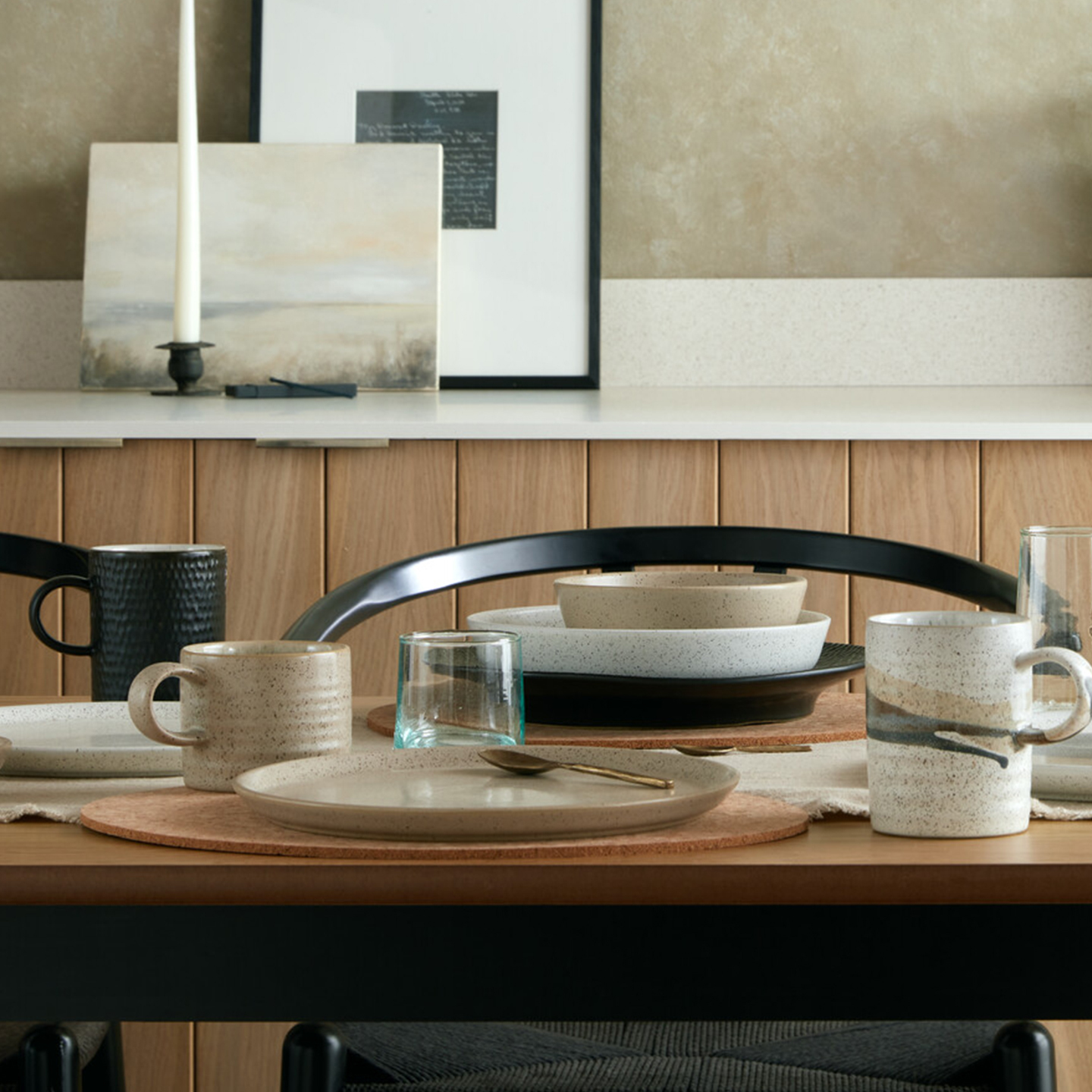 Grain Accent Set Of 2 Mugs