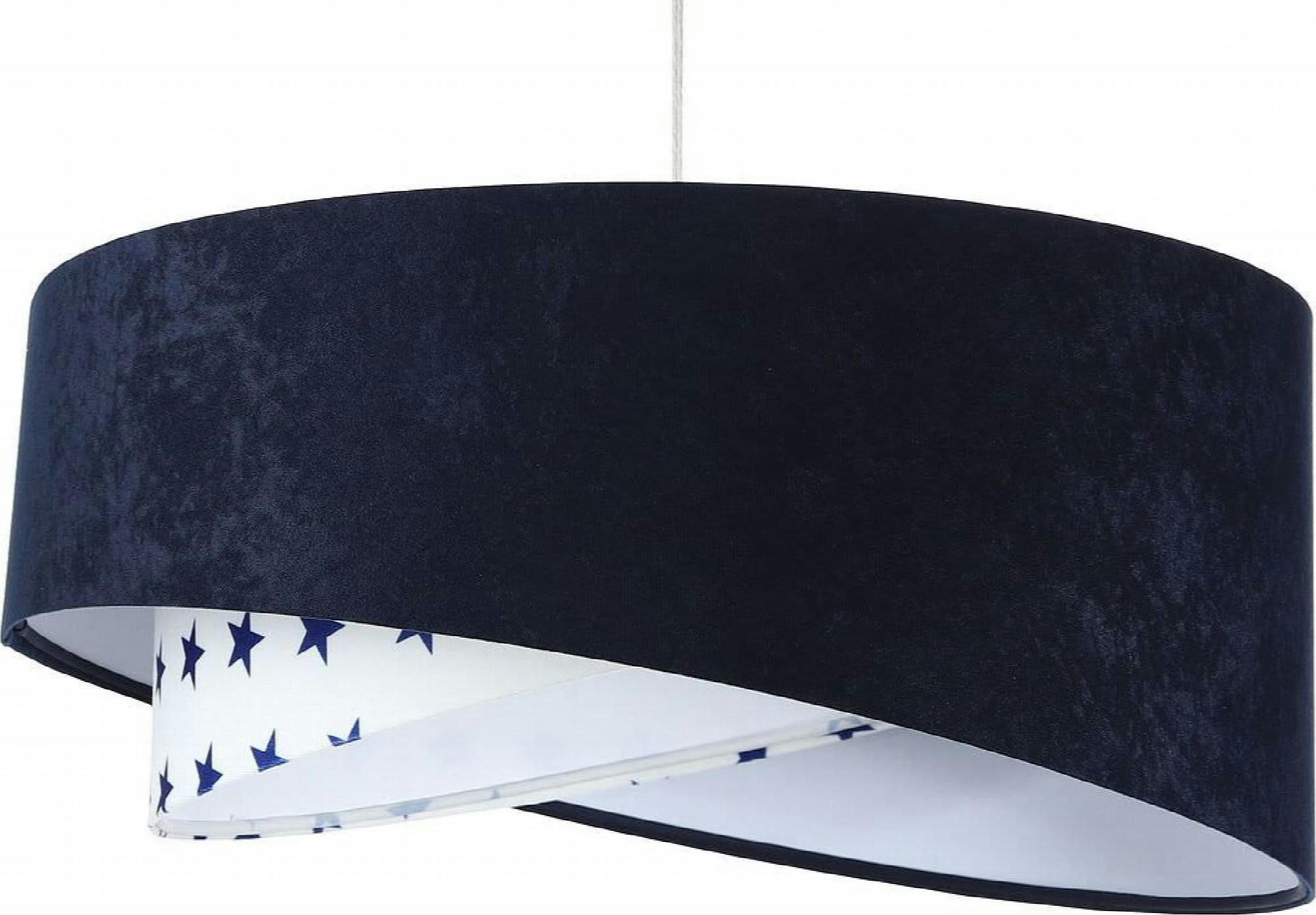 GALAXY - Suspension Tissu Bleu 50x50x105 cm