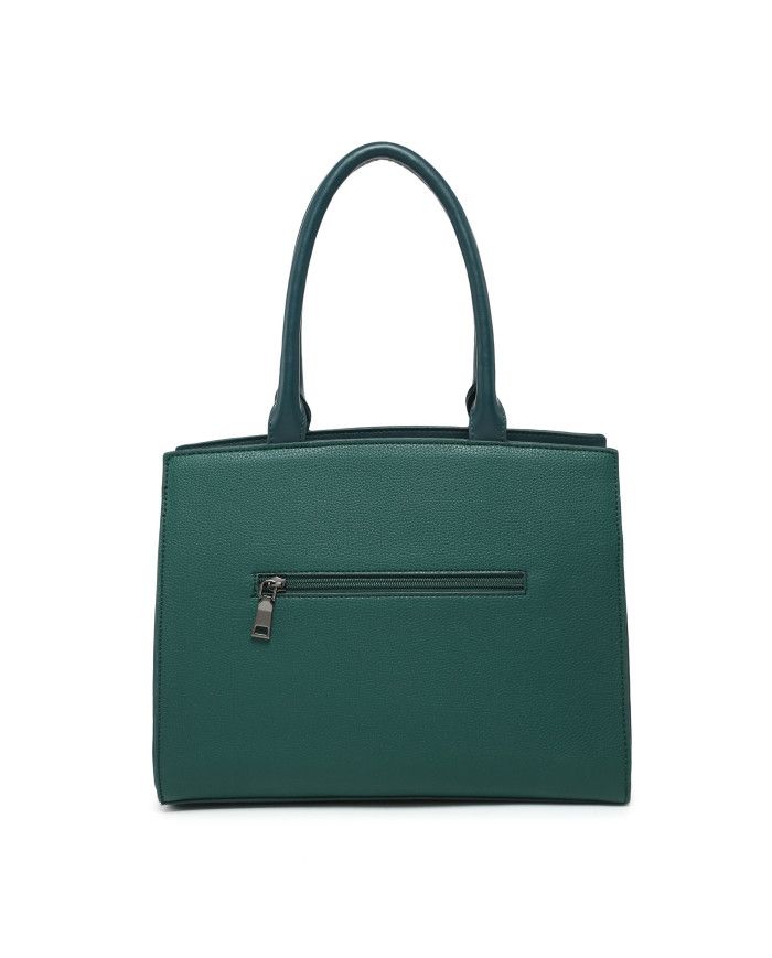 JFY Zip Top Two Handles 2 In 1 Handbag Tote Bag