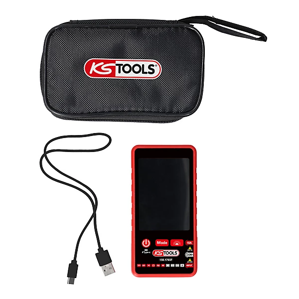 KSTOOLS Multimètre digital True RMS   housse de transport - rechargeable - 150.1765F