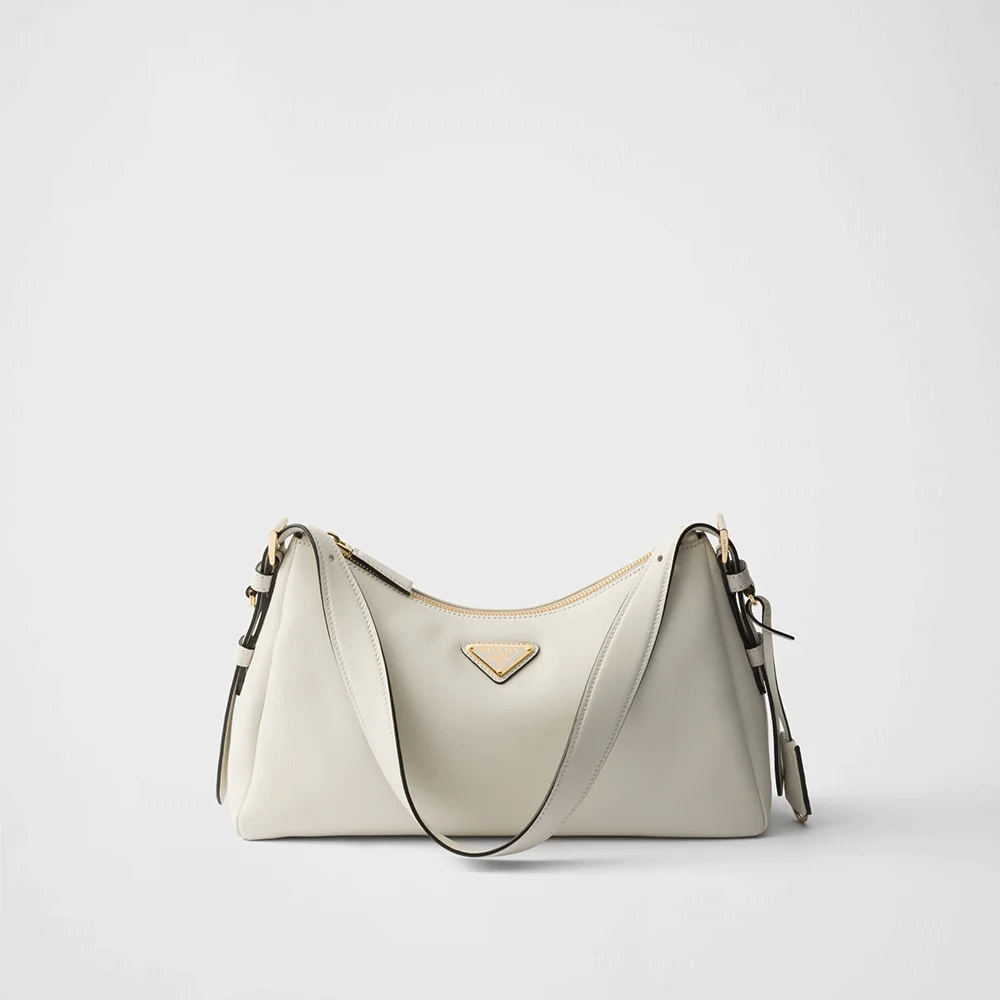 Prada Aimée large leather shoulder bag