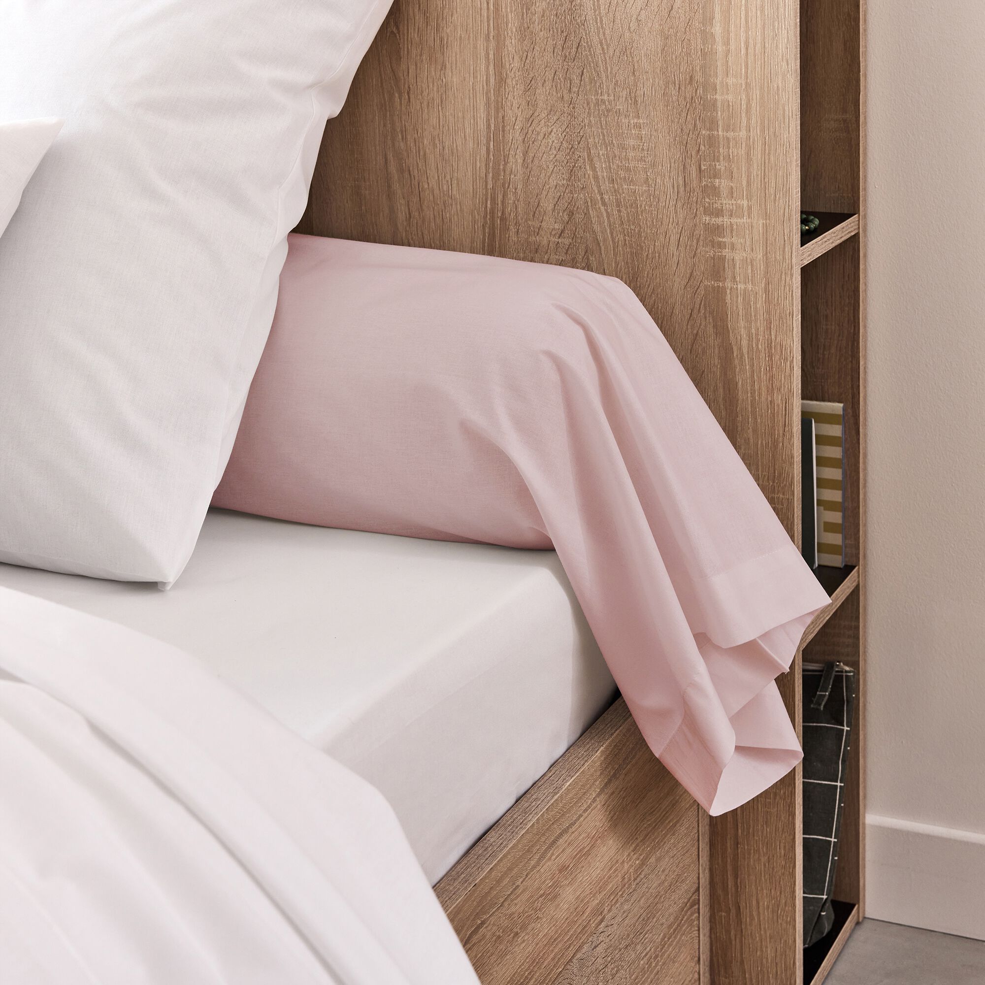 CALANQUES - Taie de traversin en coton - rose rosa 43x190cm