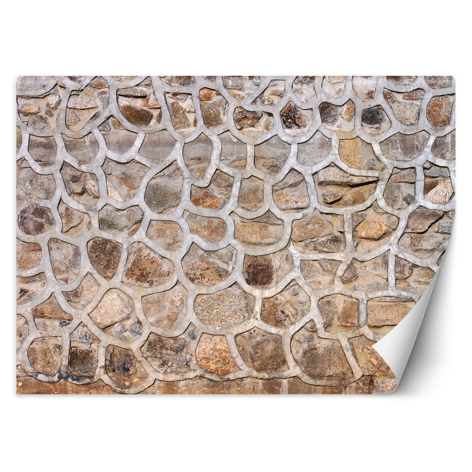 Feeby Fototapeta, Mur z kamienia 150x105
